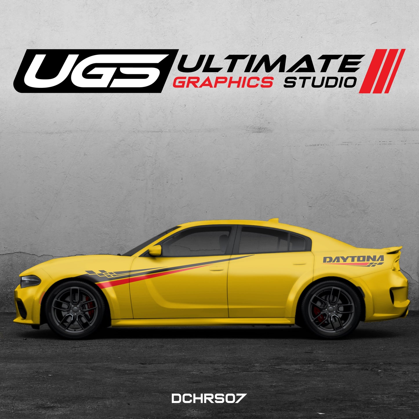 Dodge Charger Side Graphics 2 Color Daytona