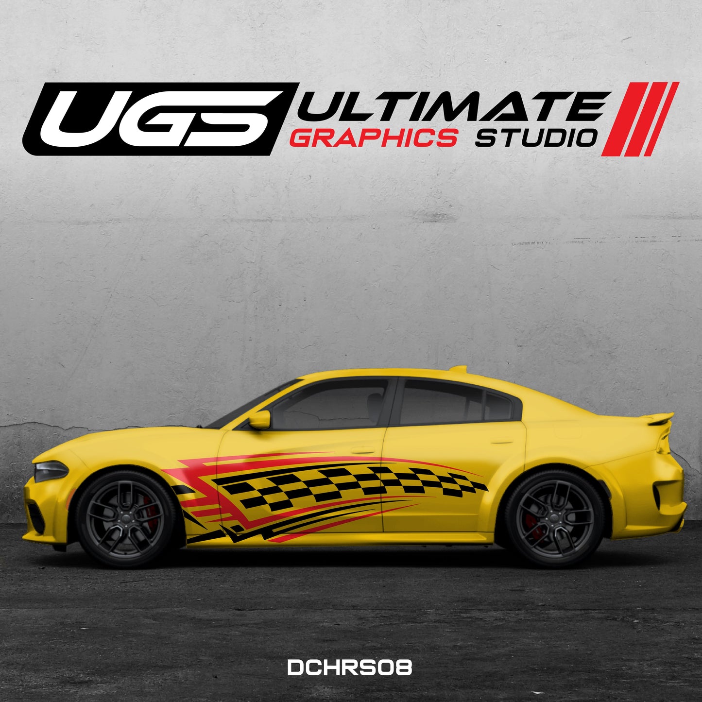 Dodge Charger Side Graphics 2 Color Daytona