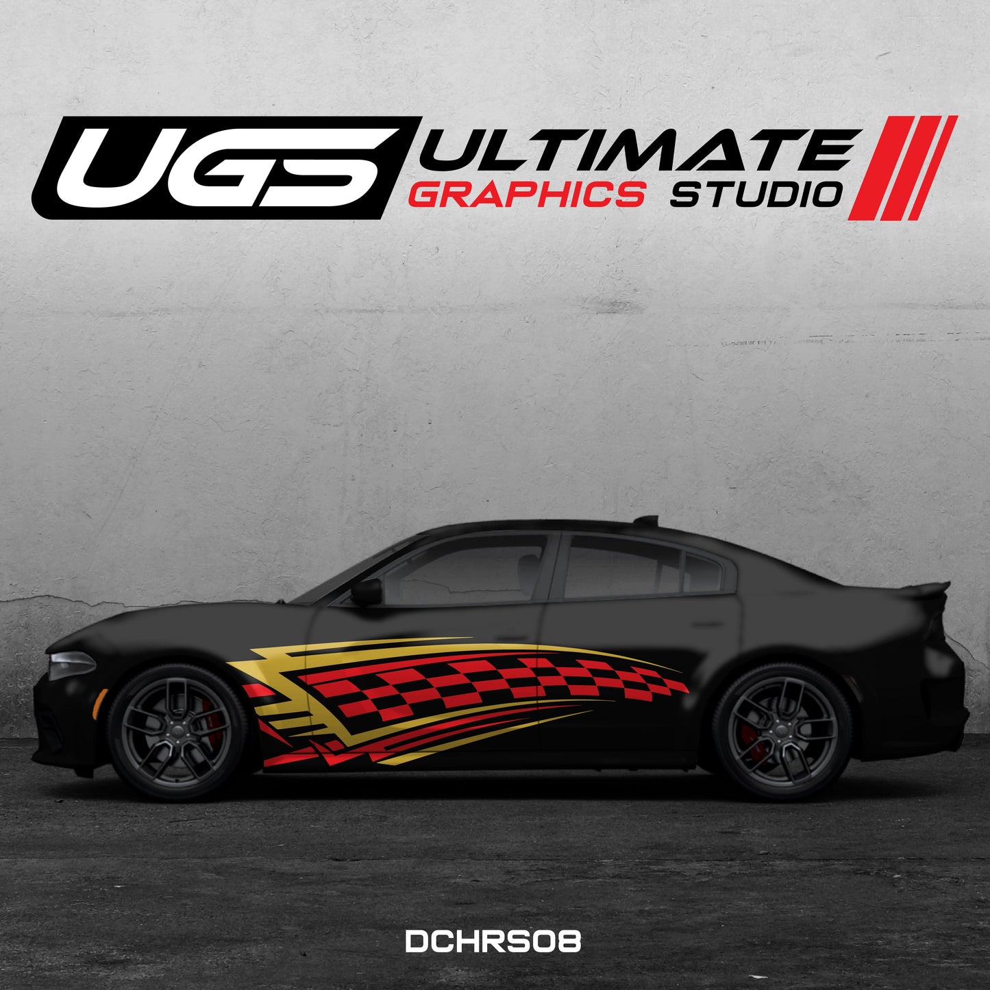 Dodge Charger Side Graphics 2 Color Daytona