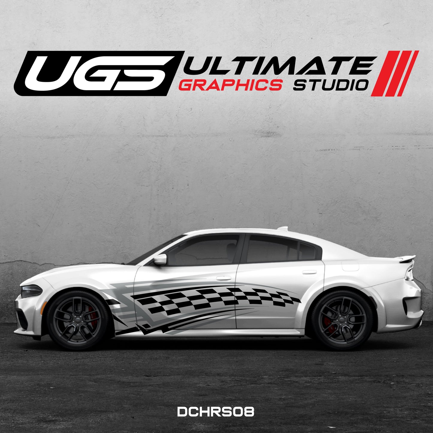 Dodge Charger Side Graphics 2 Color Daytona