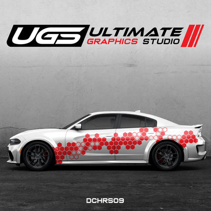 Dodge Charger Side Graphics 1 Color Pattern