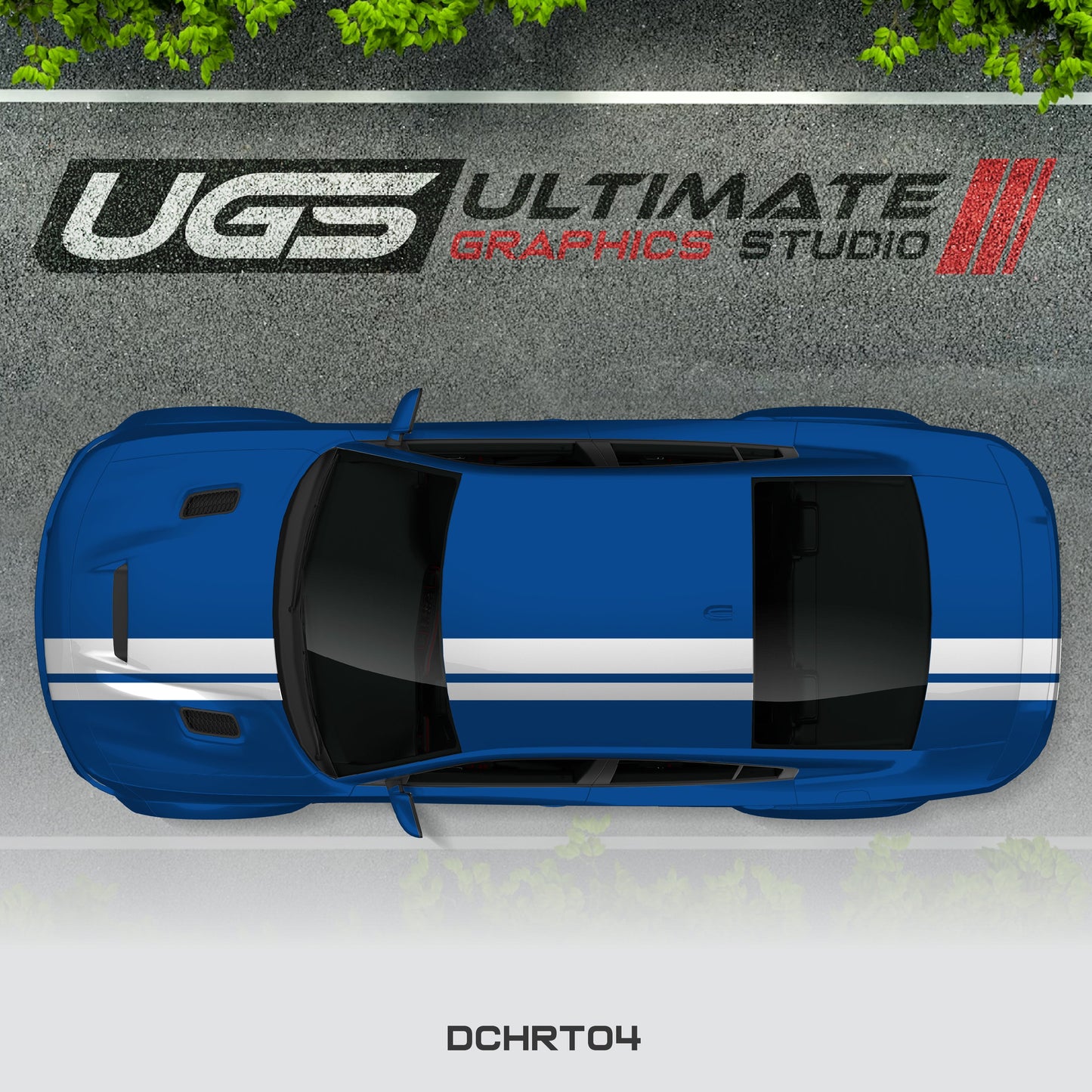 Dodge Charger Top 2 Stripes Graphics