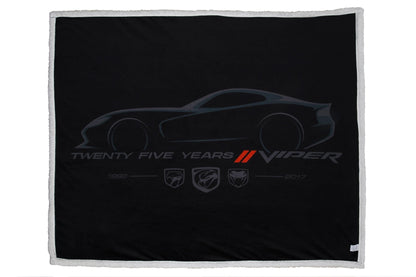 Dodge Viper 25 Years Sherpa Blanket