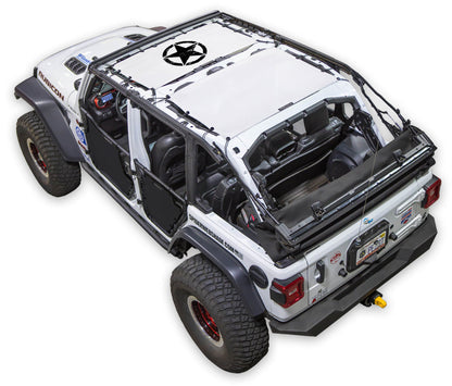 Jeep Wrangler JLU 4-Door Sun Shade Stock Printed Shade Top (2018–2026)