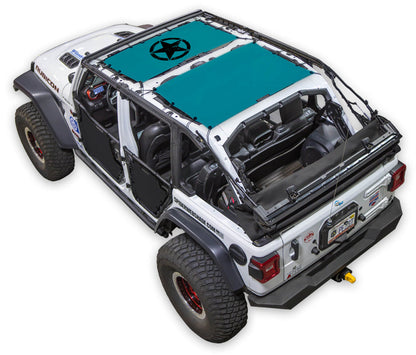 Jeep Wrangler JLU 4-Door Sun Shade Stock Printed Shade Top (2018–2026)