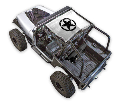 Jeep Wrangler YJ Sun Shade Stock Printed Shade Top (1987–1996)