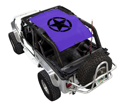 Jeep Wrangler LJ Sun Shade Stock Printed Shade Top (2004–2006)