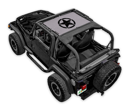 Jeep Wrangler TJ Sun Shade Stock Printed Shade Top (1997–2006)