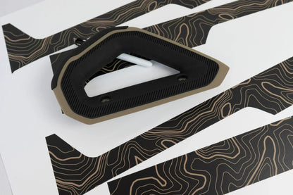 Topo Rear Interior Upper Door Card Insert Overlays (Printed Series) - 2021+ Bronco 4 Door