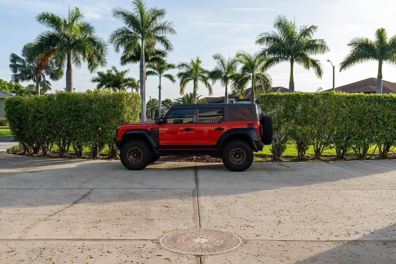 Printed Series Stealth Topo Fuel Door Overlay - 2021+ Bronco