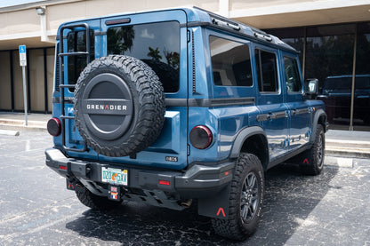 Rear Hitch Cover with Red Lambda - 2024+ Grenadier / Quartermaster