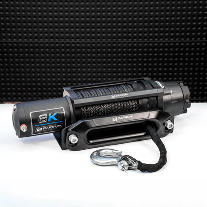 Carbon Offroad Long Drum 6000lb ATV/Small 4X4 Winch