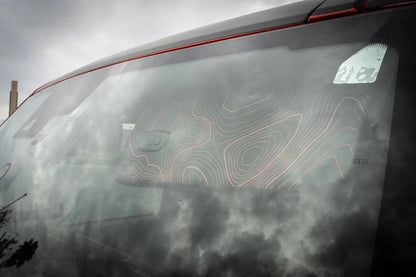 Topo Interior Sun Visor Overlays (Printed Series) - 2021+ Bronco (NO Homelink)