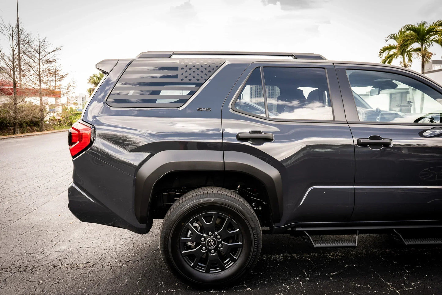 American Flag Rear Window Overlays - 2021+ Bronco 4 Door