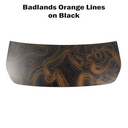 Stealth Topographic Map Hood Overlay (Printed Series) - 2021+ Bronco