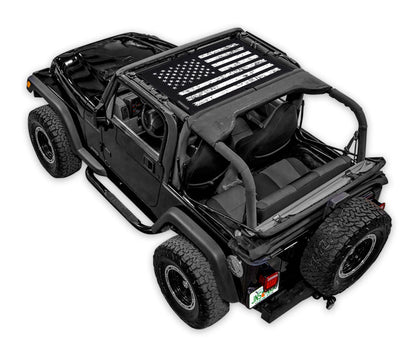 Jeep Wrangler TJ Sun Shade Stock Printed Shade Top (1997–2006)