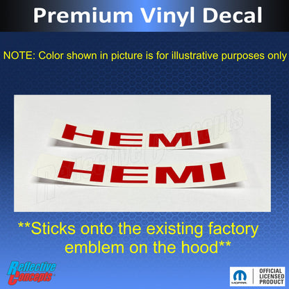 Hemi Emblem Overlay Decals (pair) - 09-10 Challenger RT