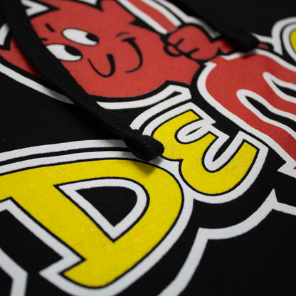 Dodge Demon Vintage Logo Hoodie Sweatshirt - Black