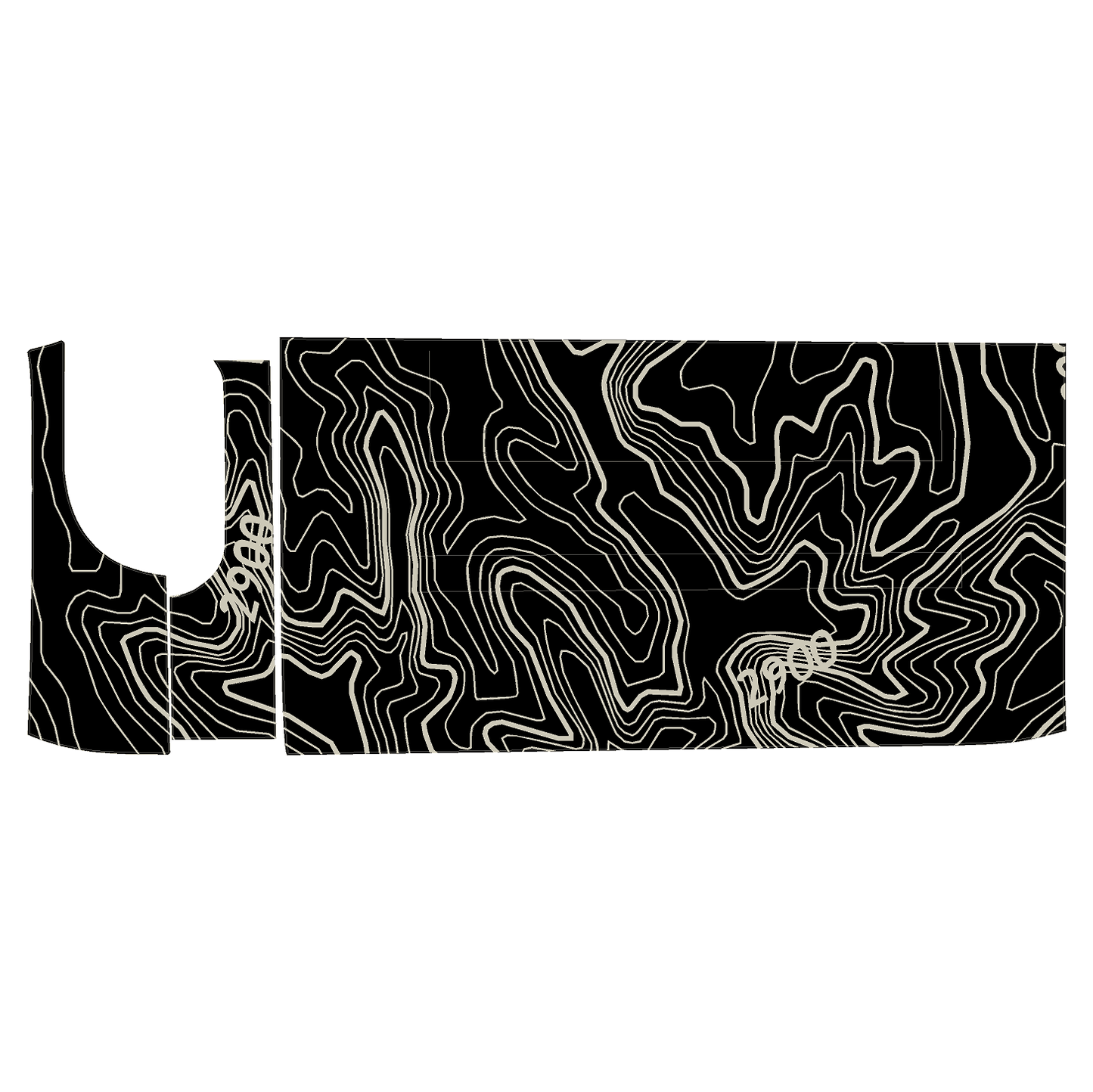 Topo 3 Piece Dash Kit (Printed Series) - 2021+ Bronco