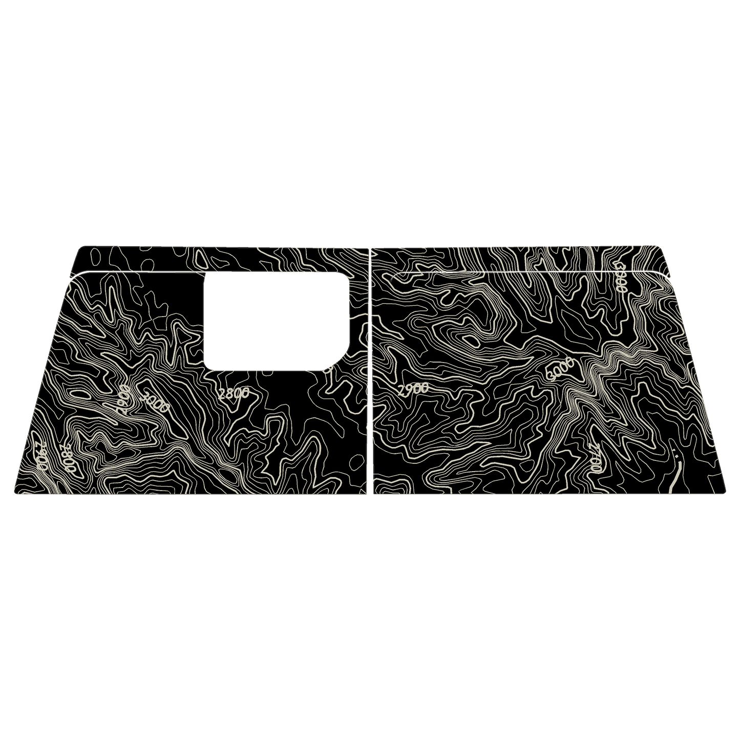 Topo Cargo Area Overlay Kit Part 1 (Printed Series) - 2021+ Bronco 4 Door