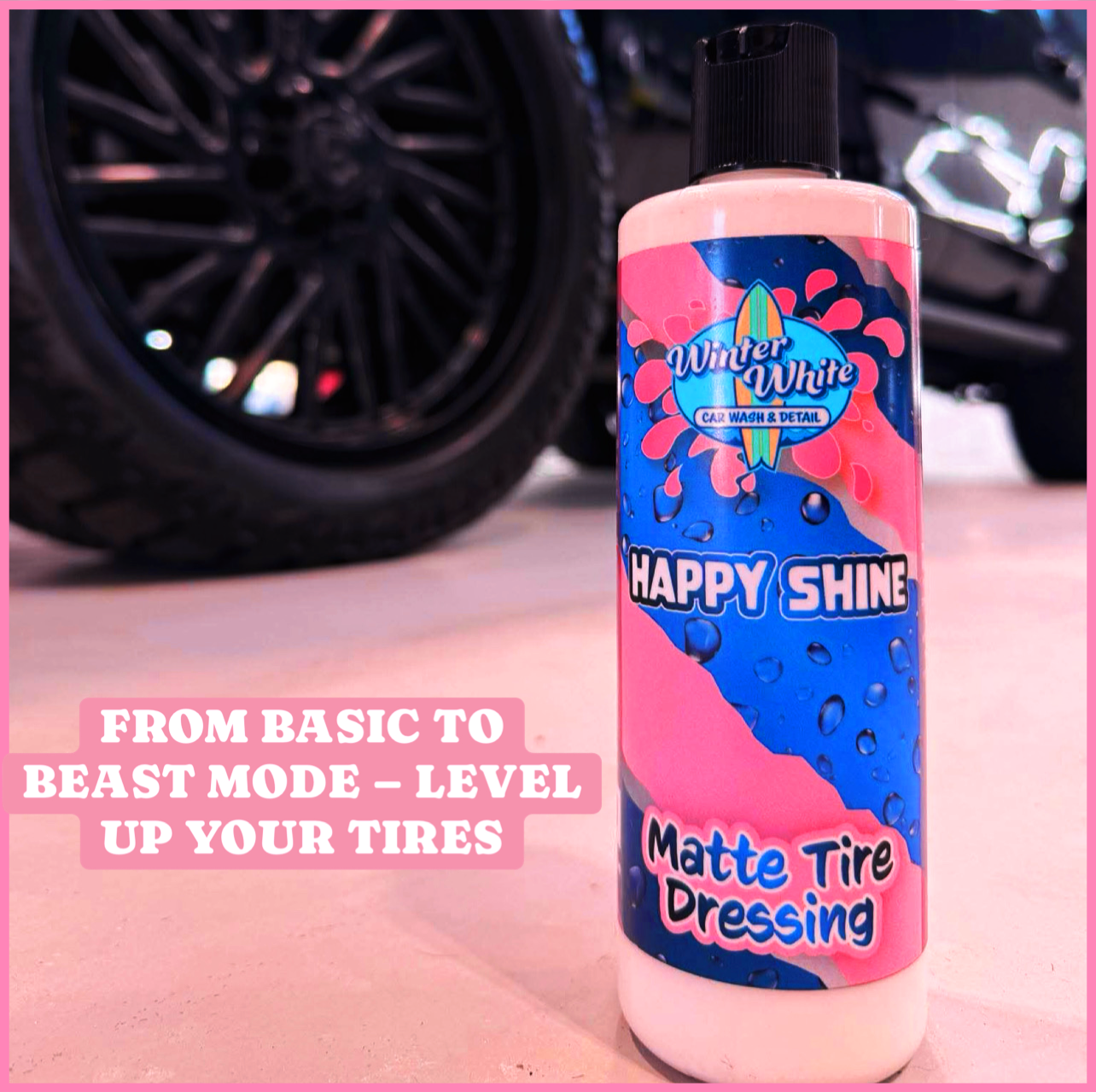 Happy Shine Matte Tire Dressing (16 fl oz)