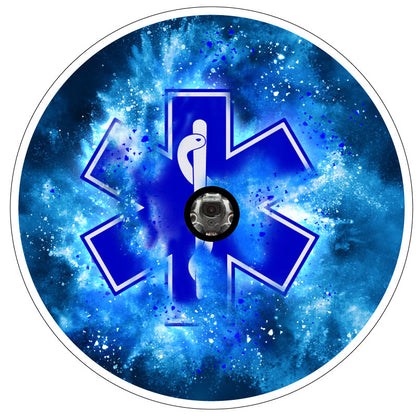 Paramedic Insignia - Blue Explosion Bronco Spare Tire Cover
