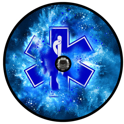 Paramedic Insignia - Blue Explosion Bronco Spare Tire Cover