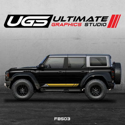 Ford Bronco Graphics 2 Color Mountain Graphics