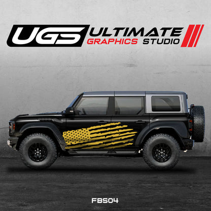 Ford Bronco American Flag Graphics