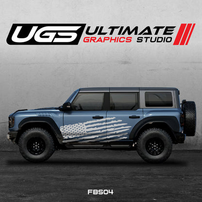 Ford Bronco American Flag Graphics