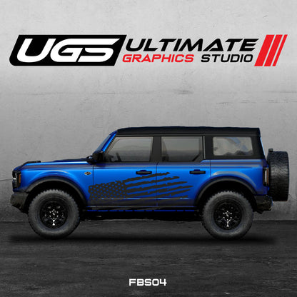 Ford Bronco American Flag Graphics