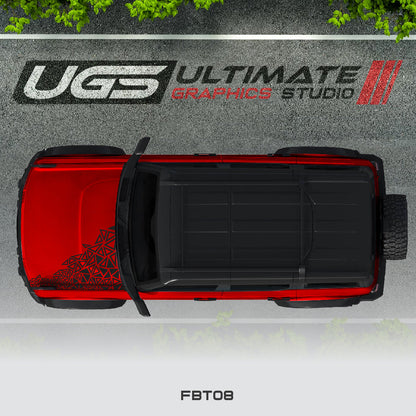 Ford Bronco Hood Pattern Graphics 1 Color