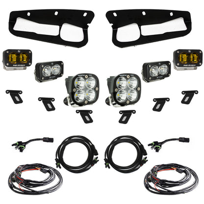 Baja Designs S2 SAE “Pro” Fog Pocket Amber Light Kit W/ Steel Bumper 2021-2025 Bronco