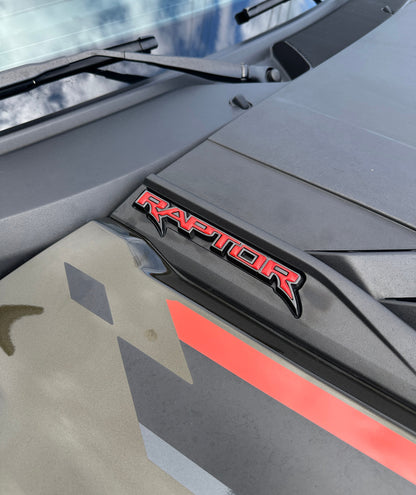 Hood Cowl Emblem Inserts Fits 2021-2026 Ford F-150/Bronco Raptor