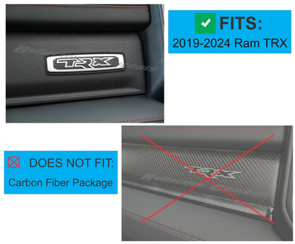 TRX Glovebox Emblem Overlay Decal   - 2021-2024 Ram TRX