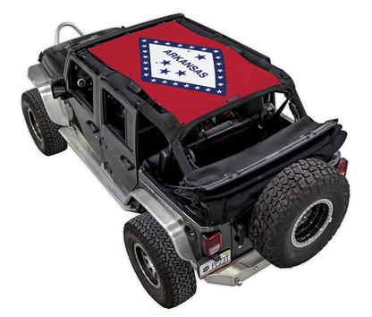 Jeep Wrangler JKU 4-Door Sun Shade Stock Printed Shade Top (2007–2017)