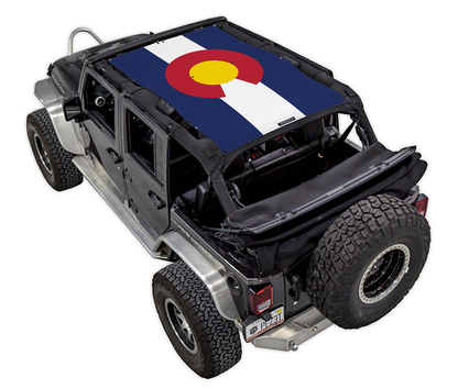 Jeep Wrangler JKU 4-Door Sun Shade Stock Printed Shade Top (2007–2017)