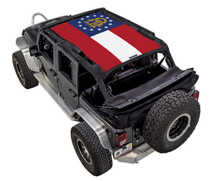 Jeep Wrangler JKU 4-Door Sun Shade Stock Printed Shade Top (2007–2017)