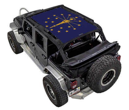 Jeep Wrangler JKU 4-Door Sun Shade Stock Printed Shade Top (2007–2017)