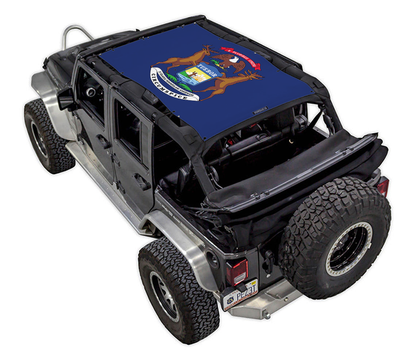 Jeep Wrangler JKU 4-Door Sun Shade Stock Printed Shade Top (2007–2017)