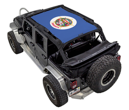 Jeep Wrangler JKU 4-Door Sun Shade Stock Printed Shade Top (2007–2017)