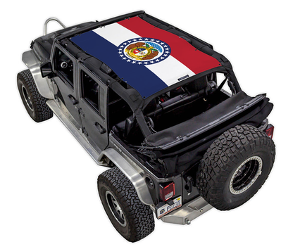 Jeep Wrangler JKU 4-Door Sun Shade Stock Printed Shade Top (2007–2017)