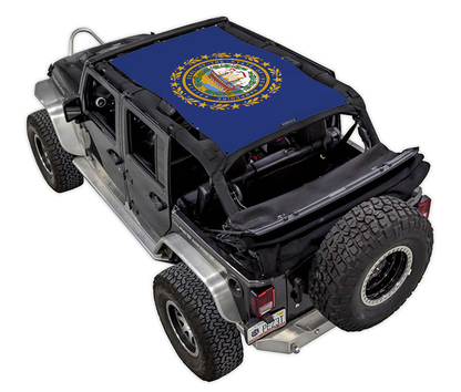 Jeep Wrangler JKU 4-Door Sun Shade Stock Printed Shade Top (2007–2017)