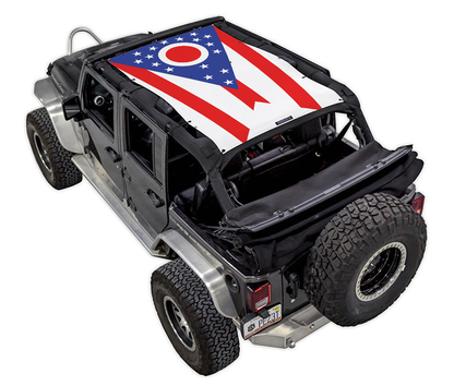 Jeep Wrangler JKU 4-Door Sun Shade Stock Printed Shade Top (2007–2017)