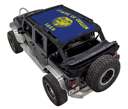 Jeep Wrangler JKU 4-Door Sun Shade Stock Printed Shade Top (2007–2017)