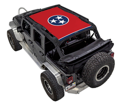 Jeep Wrangler JKU 4-Door Sun Shade Stock Printed Shade Top (2007–2017)