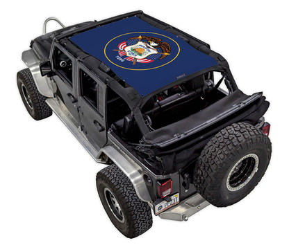 Jeep Wrangler JKU 4-Door Sun Shade Stock Printed Shade Top (2007–2017)