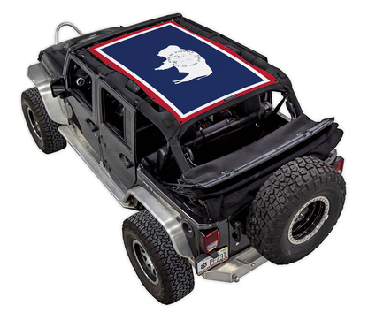 Jeep Wrangler JKU 4-Door Sun Shade Stock Printed Shade Top (2007–2017)