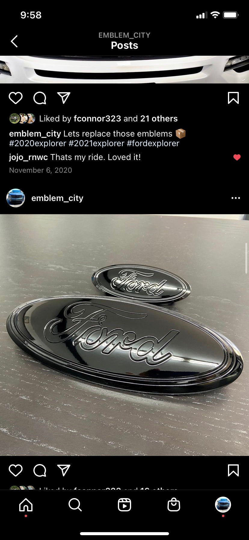 Ford Explorer 2024-2026 Custom color order -Emblem set