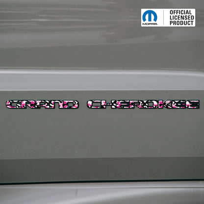 GRAND CHEROKEE Door Emblem Overlay Decal Set | Fits 2017–2022 WK2